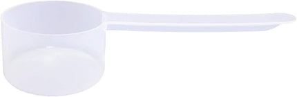 Plastic Measuring Scoop, (50 cc | 10 tsp | 3.33 Tbsp | 50 mL) Long Handle Spoons for Powders, Granules, Coffee, Pet Food, Baking Supplies, Protein and Other Dry Goods, BPA Free (Set of 100)