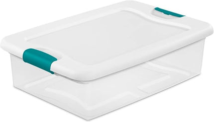 Latching Storage Box, See-Through Base, 32-Qt 14968006