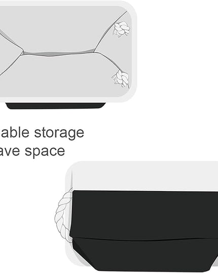 TheWarmHome Storage Bins for Shelves - 12x8x5.2 inch 1 Pack Storage Baskets for Gifts Empty for Closet Organizing Dog Gift Cloth Toy Cubes Box (White & Black)