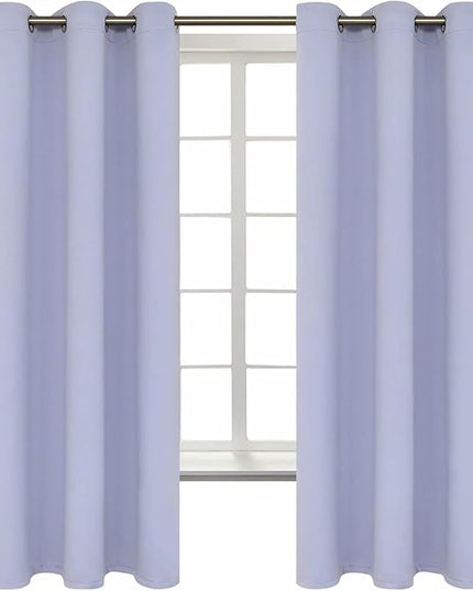BGment Room Darkening Curtains 63 Inches Long - Grommet Thermal Insulated Drapes Window Treatment Curtains for Bedroom, 2 Panels, 42 x 63 Inch, Lavander