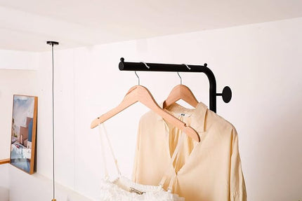 Metal Coat Rack Stand Black Coat Tree Free Standing with 3 Round Hooks Coat & Hat Hanger with Sturdy Slate Base for Entryway Hallway Porch