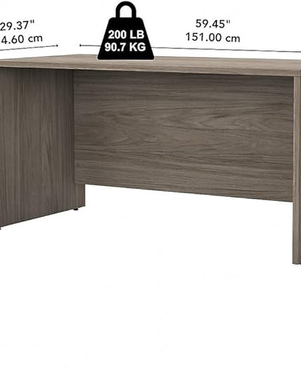 Bush Business Furniture Studio C 60W x 30D Office Desk in Modern Hickory