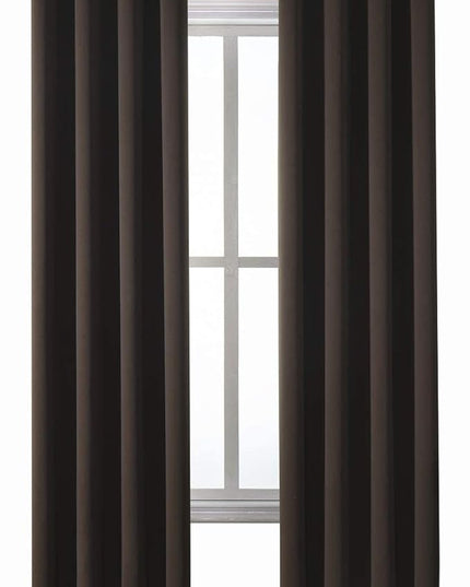 ChrisDowa Grommet Blackout Curtains for Bedroom and Living Room - 2 Panels Set Thermal Insulated Room Darkening Curtains (Brown, 52W x 84L )
