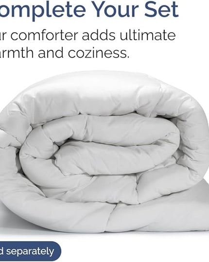 Extra Deep Full Sheet Set - 6 Piece Breathable and Cooling Sheets - Hotel Luxury Bed Sheets Set - Easy Fit - Soft, Wrinkle Free and Comfy Sheets Set - Heathered Beige Sheet Set with Extra Deep Pockets