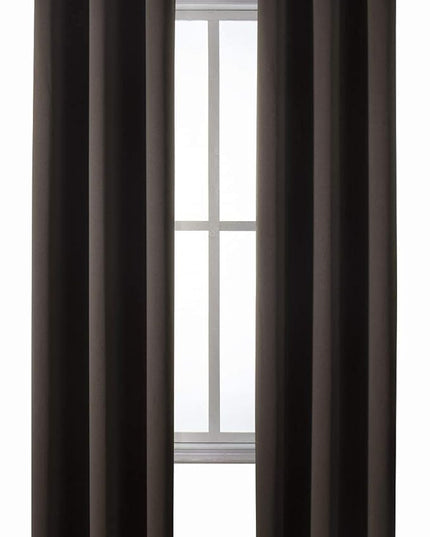 ChrisDowa Grommet Blackout Curtains for Bedroom and Living Room - 2 Panels Set Thermal Insulated Room Darkening Curtains (Brown, 42W x 84L)