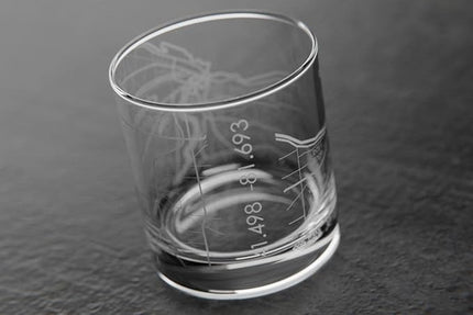 Well Told Engraved Cleveland Ohio Map Rocks Glass, Old Fashioned Whiskey Glass (11 oz, Clear) Etched Whiskey Glass, Gifts For Whiskey Lovers