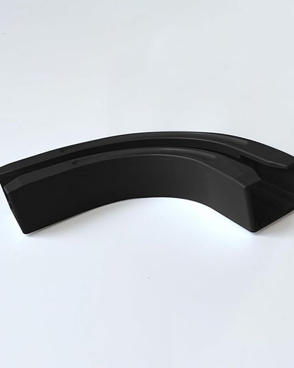 90° Curved Connectors for Track Curtains Ceiling Mount/Wall Mount, Ceiling Track for Curtains, Room Divider Curtains Tracks（Black 2PCS）.