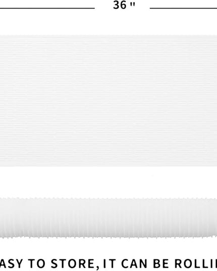 Silicone Dish Drying Mat for Multiple Usage,Easy clean,Eco-friendly,Heat-resistant Silicone Mat for Kitchen Counter or Sink,Refrigerator or Drawer Liner White 5XL 36inches x 18inches