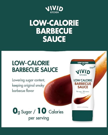 VIVID KITCHEN Korean Barbecue Sauce – 2-Pack (11.33 oz Each) – Low-Calorie, No Preservatives – Sweet & Smoky Flavor – Ideal for Grilling, Marinating, Stir-Fry, and Dipping – Easy Squeeze Bottles