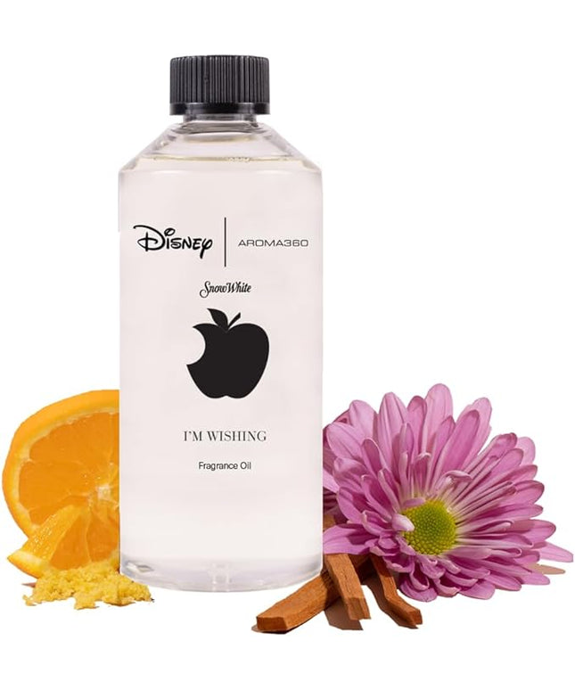 Aroma360 | Disney | I’m Wishing Fragrance Oil Blend | Princess Snow White | Luxury Essential Oil Diffuser | Aromatherapy Scent Diffuser Oil | Orange, Aldehydes & Jasmine 16.9 fl oz, 500mL