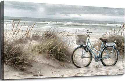 ERQINHUA Large Wall Canvas Picture Aesthetics Painting With Printed Wall Art For Restaurant Marine Beach Landscape Painting Wall Decor For Office Living Room Bedroom Home Decoration 30 X 60 Inches