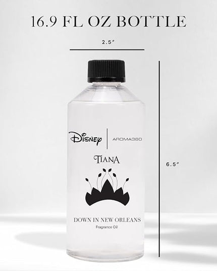 Aroma360 | Disney Down in New Orleans Fragrance Oil Blend | The Princess and The Frog | Princess Tiana | Aromatherapy Scent Diffuser Oil | Coconut Bergamot Valencia Orange 16.9 fl oz 500mL