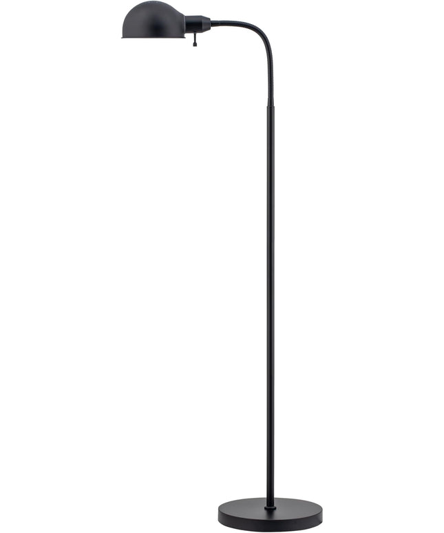 O'Bright Nova - Adjustable Floor Lamp with Flexible Gooseneck and Rotatable Shade, E26 Socket, 10-Inch Base - Ideal for Reading, Bedside, Living Room, Black