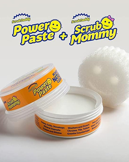 Scrub Daddy Household Cleaning Supplies - The Microfiber BBQ Bundle - Includes 2 Microfiber Towels, 1 Grill Brush & PowerPaste Cleaning Paste with 1 Scrub Mommy Sponge