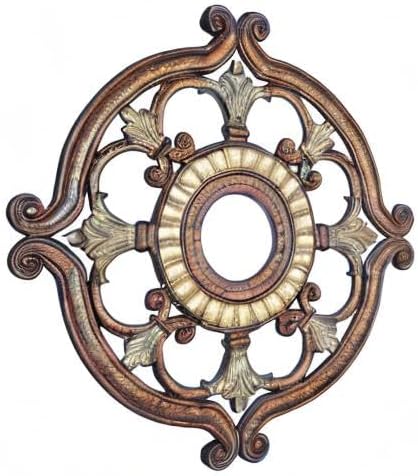 Livex Lighting 8216-64 Ceiling Medallion in Palacial Bronze with Gilded Accents, 0.1 x 0.1 x 1.5