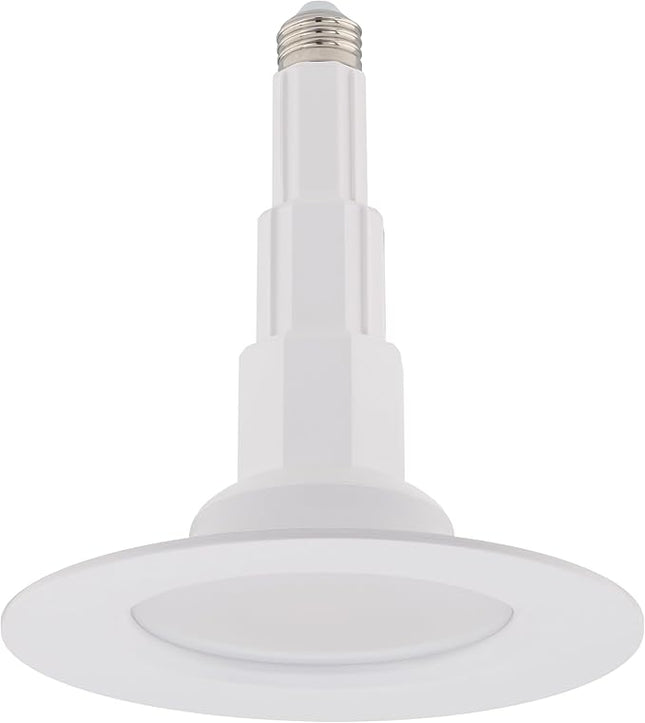 Just Screw Me in 6in LED Recessed Retrofit Light Snap-on Cover to Modify Finish from White to Chrome (Pack of 4)