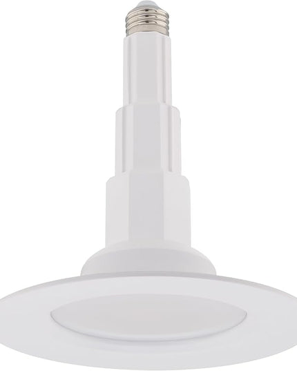 Just Screw Me in 6in LED Recessed Retrofit Light Snap-on Cover to Modify Finish from White to Black (Pack of 4)