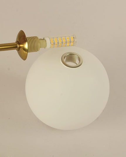 Lighting Glass Shade for Modern Pendant Light Wall Lamp Globe Shape White Frosted Diameter 4.72"