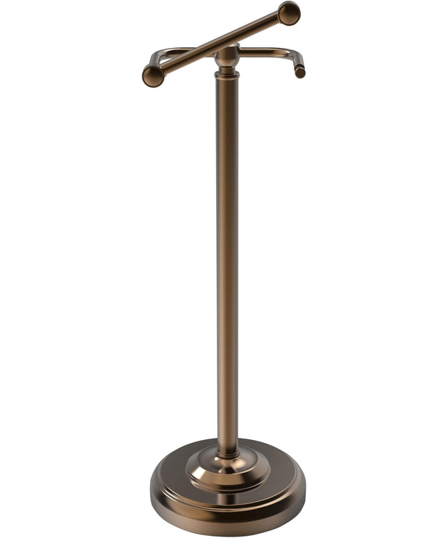 Toilet Paper Holder Stand, Bronze Toilet Paper Holder Free Standing, Post Pivoting Design & Stable Weighted Base SUS304 Stainless Steel for Bathroom (Mega Roll)