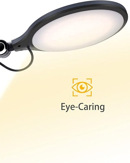 Desk Lamp,Led Architect Desk Lamp,Desk Lamps for Home Office,Table lamp with Wireless Charger & Adjustable Swing Arm,Touch Control, 3 Lighting Mode,5 Brightness,Eye-Caring Office Lamp