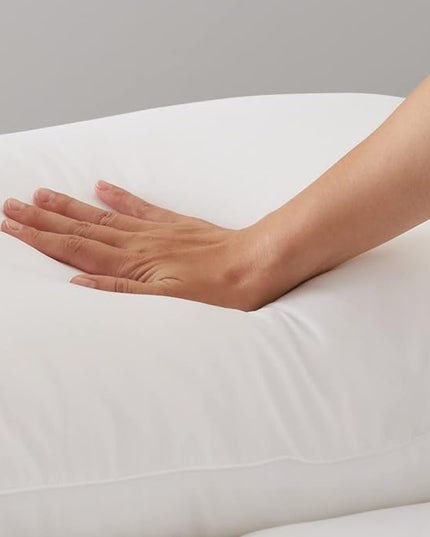 Amazon Basics Down Alternative Bed Pillows and Pillow Protector Case 2-Piece Set, 26 in x 20 in, Soft Density, Standard - Pack of 2, White