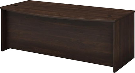 Bush Business Furniture Studio C Bow Front Desk, 72W x 36D, Black Walnut