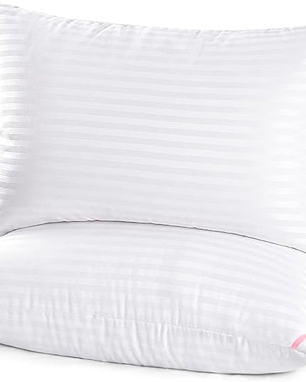 EIUE Hotel Collection Bed Pillows for Sleeping 2 Pack King Size，Pillows for Side and Back Sleepers,Super Soft Down Alternative Microfiber Filled Pillows,20 x 36 Inches