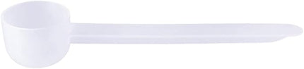Plastic Measuring Scoop, 2 teaspoon (BOWL 10 cc | 10 mL) Long Handle Spoons for Powders, Granules, Coffee, Pet Food, Baking Supplies, Protein and Other Dry Goods, BPA Free (Set of 1)