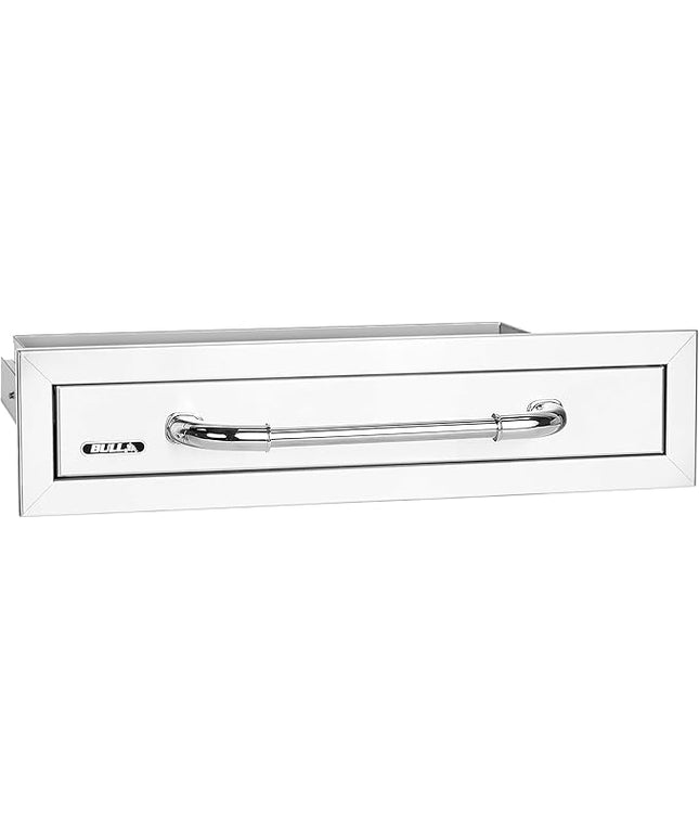 Bull Outdoor Products Premium Components for Outdoor Kitchen BBQ Island Stainless Steel Drawer with Reveal