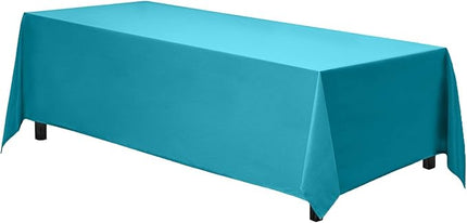 Gee Di Moda Rectangle Tablecloth - 90 x 156 Inch Caribbean Table Cloth for 8 Foot Tables with Floor-Length Drop - Heavy Duty Washable Fabric for Holiday Party, Dinner, Weddings & Baby Shower