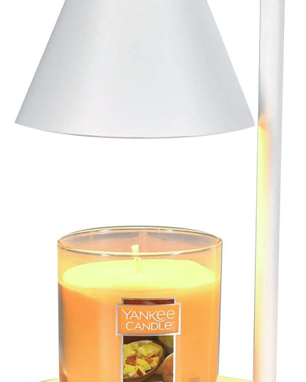 Candle Warmer Lamp, Electric Candle Lamp Warmer Birthday for Mom Women Home Bedroom Decor Dimmable Wax Melt Warmer for Scented Wax with 2 Bulbs, Jar Candles (White)
