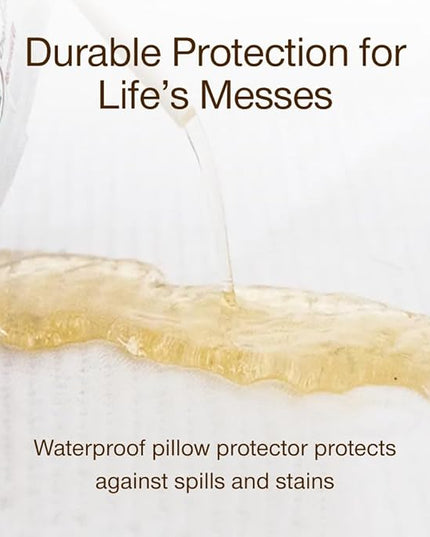 Coop Home Goods Original Adjustable Body Pillow (20x54) and Ultra-Tech Waterproof Pillow Protector Bundle for Pregnancy, Full Body Support for Side Sleepers with Memory Foam & Washable Cover