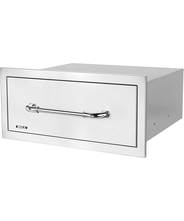 Bull Outdoor Products Premium Components for Outdoor Kitchen BBQ Island Large Single Drawer with Reveal