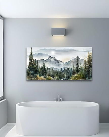 hyidecorart Wall Decorations For Living Room Canvas Wall Art For Bedroom Large Size Office Wall Decor Abstract Mountain Scenery Paintings Pictures Artworks Ready To Hang Home Decoration 20X40