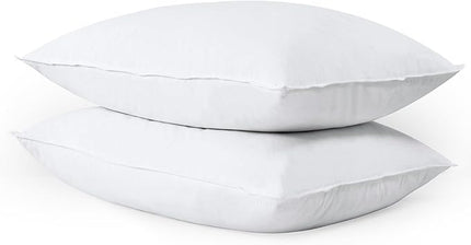 WOLKI Feather Down Alternative Pillows King Size Set of 2, 100% Soft Cotton Shell Bed Pillow, Hotel Sleeping Pillow for Back, Stomach or Side Sleepers 20x36