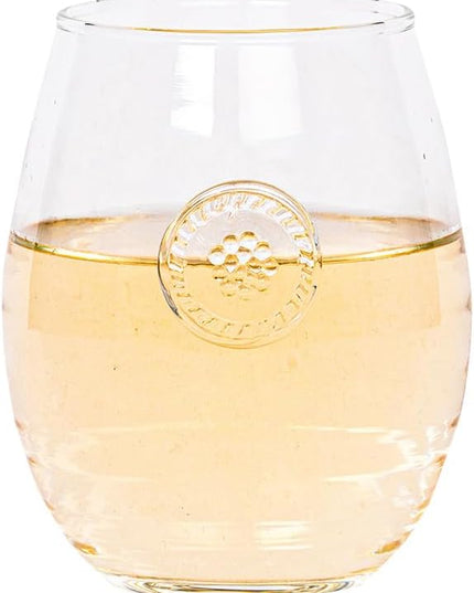 Juliska Berry & Thread Stemless White Wine Glass