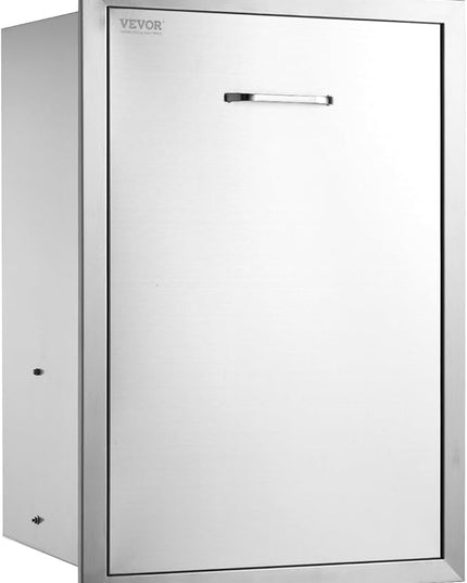 VEVOR Outdoor Kitchen Trash Drawer 19.7"W x 29"H x 15.7"D Inch Outdoor Kitchen Drawers Stainless Steel for Outdoor BBQ Island Kitchen