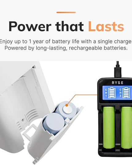 Ryse SmartCurtain | Motorized Curtain | Turn Current Curtains into Electric, Automated Drapes | Easy Install | Works with Existing Single or Double Curtain | Phone App Enabled | Charger Not Included
