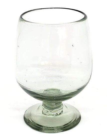 Clear 11 oz Large Cognac Glasses (set of 6), Recycled Glass, Lead-free, Toxin-Free (11 oz Large Cognac)