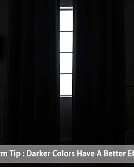 Yakamok Wide Thermal Blackout Patio Door Curtain Panel, Dove Grey Grommet Sliding Door Insulated Curtains, Extra Wide Curtains for Sliding Glass Door, Dove Gray, W52 x L84, 1 Panel