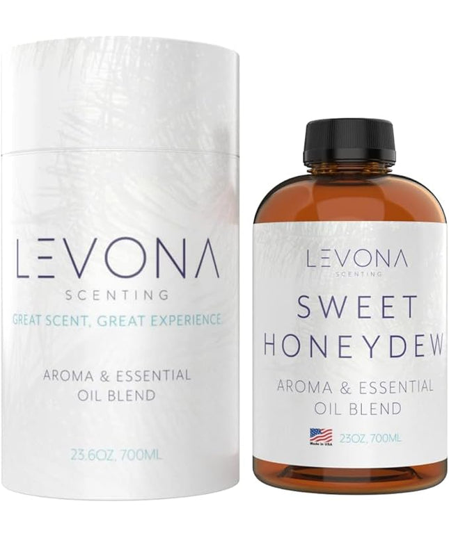 Levona Scent Oil Diffuser Essential Oils: Essential Oils Home Luxury Scents - Sweet Honeydew Essential Oil - Sweet & Fresh Notes of Nectarine and Floral Rose Essential Oil - 700 Ml Fragrance Oils