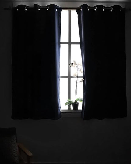 YoungsTex Emerald Green Blackout Curtains 40 Inches Length for Kitchen Window - Short Thermal Insulated Drapes with Grommet Room Darkening Christmas Decor for Bedroom, 2 Panels, 42 x 40 Inch