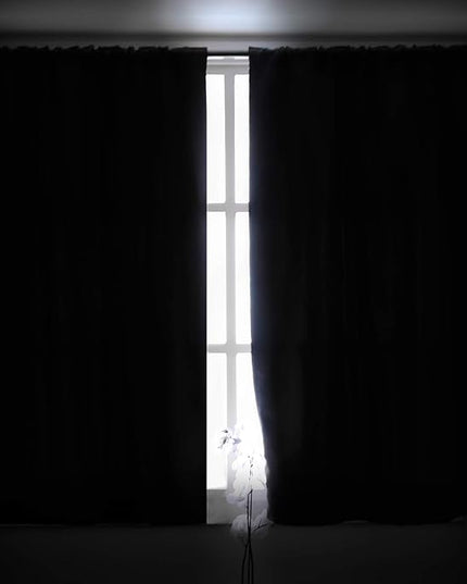 BGment Blackout Curtains for Bedroom - 72 inches Length Rod Pocket and Back Tab Thermal Room Darkening Curtains for Living Room, 2 Window Panels (52 x 72 Inch, Dark Grey)