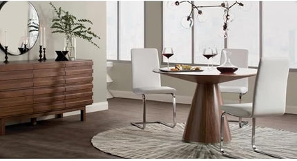 Premium Cowhide Leather Round Area Rug, Hand Made House Carpet for Living Room, Bedroom, Entryway, Stripes Patterned, Color: Grey, Size: 10X10 ft