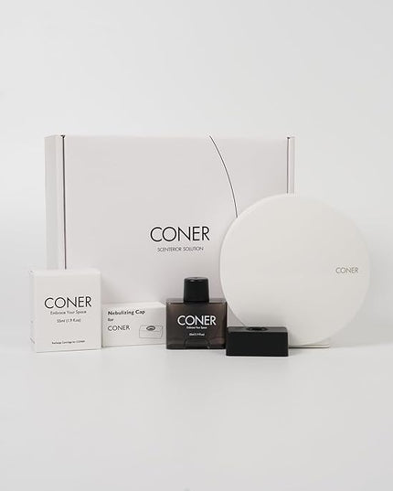 Coner Smart Scent Diffuser - Wide Coverage - Cordless - Mesh Nebulizing Tech - Fine Perfumery (Divice Only)