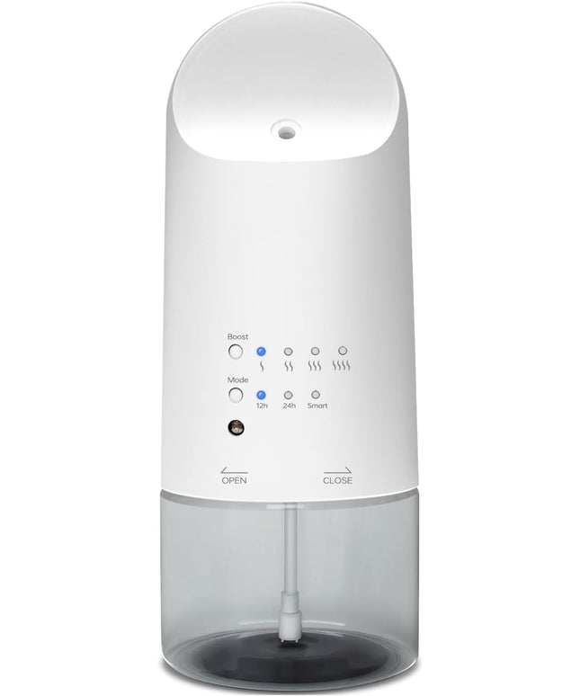 Plug-in Waterless Essential Oil Diffuser - 500 Sq.ft Coverage,Range Nano Mist Technology -160ML, Auto Day/Night Modes,Plug in Diffuser for Large Room, Spa, Office, Kid/Pet Safe - White