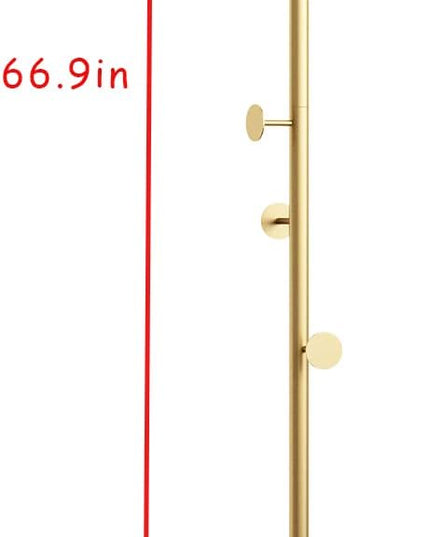 Gold Coat Racks, Metal Coat Rack Freestanding with Hooks, Entryway Coat Rack Stand, Coat Racks with Marble Base, Coat Tree for Hanging Clothes, Hats, Bags
