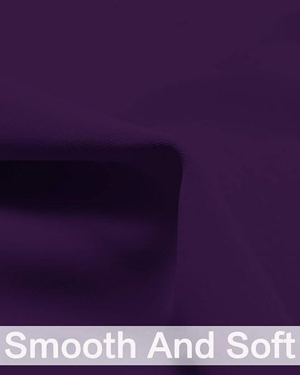 Yakamok Purple Blackout Curtains for Bedroom,Thermal Insulated Blackout Grommet Top Drapes Short Curtains for Living Room,38x36 Inch, 2 Panels
