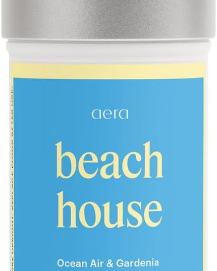 Aera Essential Oil Fragrance Diffuser + Beach House Scent Bundle for Large Rooms (500–1000 Sq Ft), Alexa Compatible + App Controlled Aromatherapy Waterless Diffuser – Hypoallergenic, Family & Pet Safe