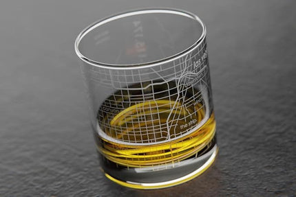 Well Told Engraved Las Vegas Nevada Map Rocks Glass, Old Fashioned Whiskey Glass (11 oz, Clear) Etched Whiskey Glass, Gifts For Whiskey Lovers